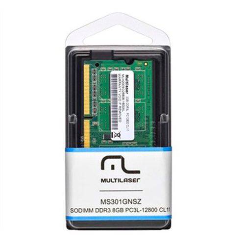 Memória Desktop Multilaser 8Gb 1600MHZ DDR3 CL11 MM810