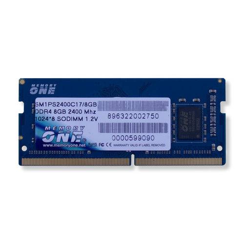 Memória Sm1ps2400c17/8gb Ddr4 8 Gb 2400 Mhz Memory One para Notebook