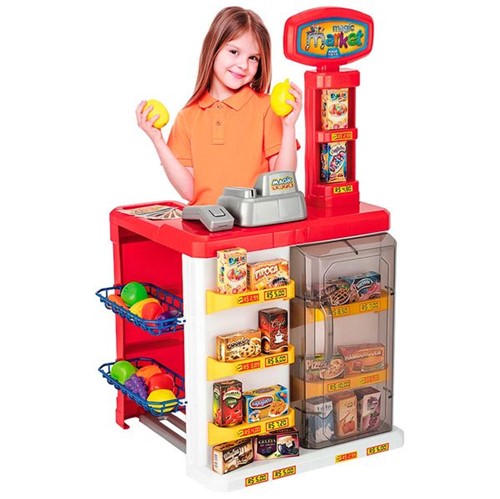 Mercadinho Infantil com Caixa Registradora Magic Market Magic Toys