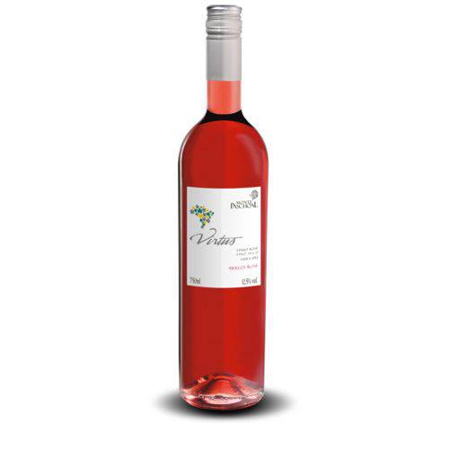 Merlot Rosé Virtus Vinho Monte Paschoal 750 Ml