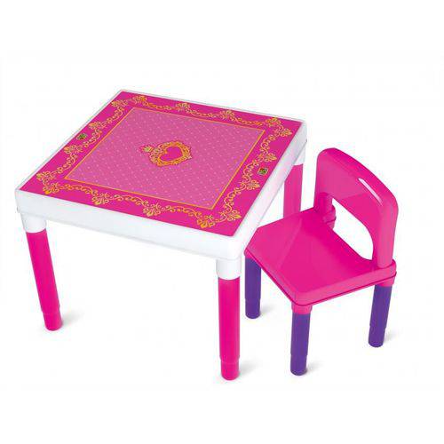 Mesa Atividades Princesa com Cadeira 9051 - Bell Toy