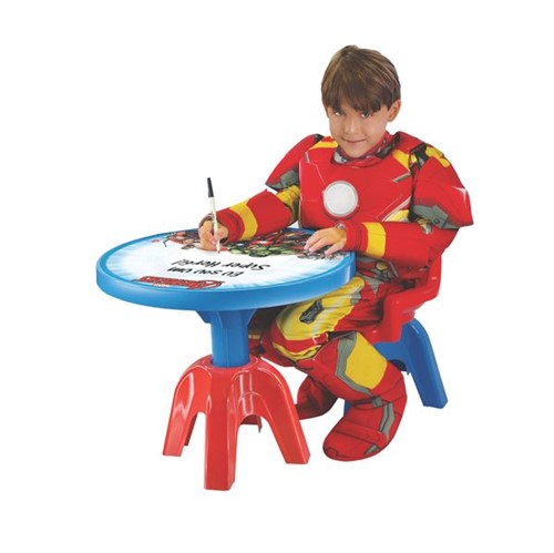 Mesa com Cadeira Infantil Vingadores Líder