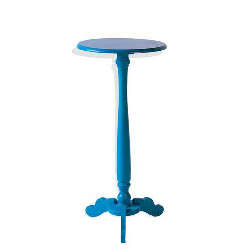 Mesa de Canto Alta Floreira - Azul - Tommy Design