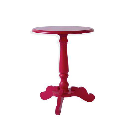 Mesa de Canto Baixa Floreira - Vermelho - Tommy Design
