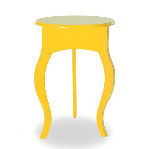 Mesa de Canto Tripé Alta - Amarelo - Tommy Design