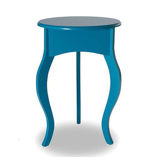 Mesa de Canto Tripé Alta - Azul - Tommy Design