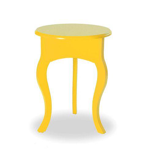 Mesa de Canto Tripé Baixa - Amarelo - Tommy Design