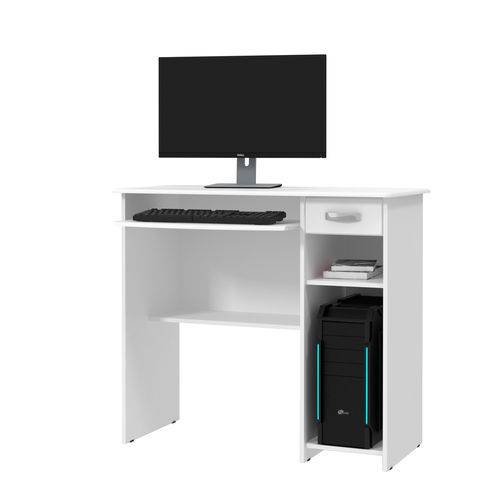 Mesa de Computador Viena Branco - EJ Móveis