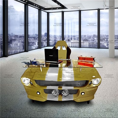 Mesa de Escritório Mustang Gold Edition