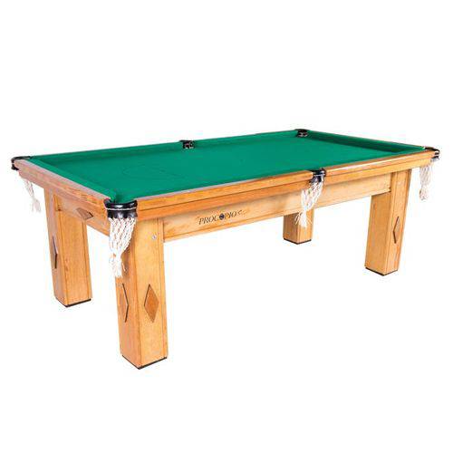 Mesa de Snooker/Sinuca Residencial Cerejeira Tecido Verde - Procópio