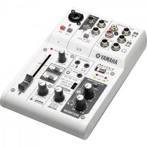 Mesa de Som e Interface de Audio 3 Canais AG03 Yamaha