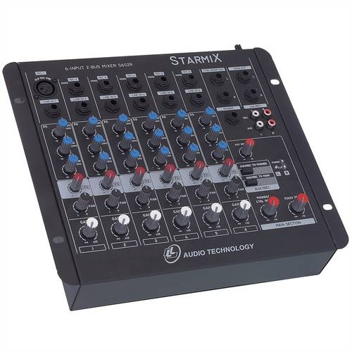 Mesa de Som Mixer 6 Canais 3eq Starmix S602r Ll Áudio