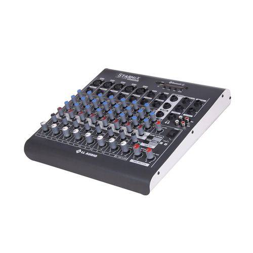 Mesa de Som Starmix 8 Canais LL Audio XMS802R