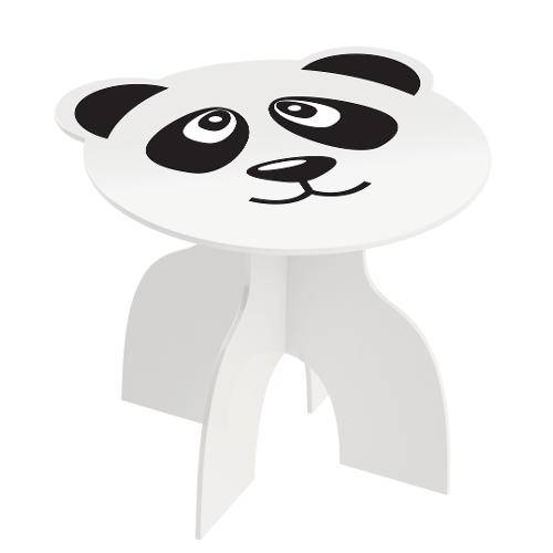 Mesa Infantil Animalkids, Panda Cor Branco