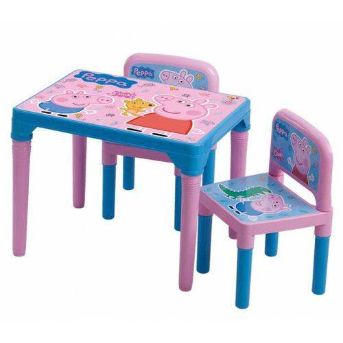 Mesa Infantil com Cadeiras da Peppa - Multibrink