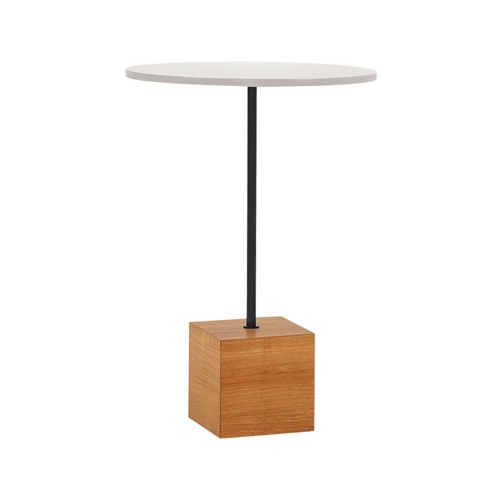 Mesa Lateral Table Alta 50x50 Cm - Wood Prime OC 27501