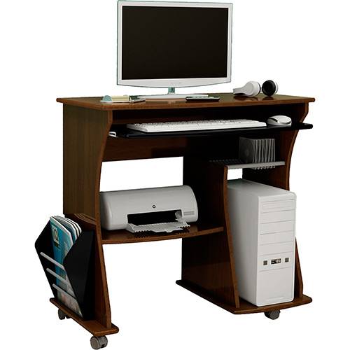 Mesa para Computador 160 Imbuia/Preto - Artely
