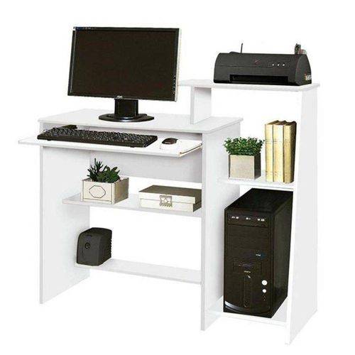 Mesa para Computador Austrália Branco - Móveis Primus