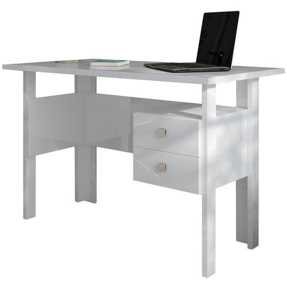 Mesa para Computador C216 - Branco Brilho