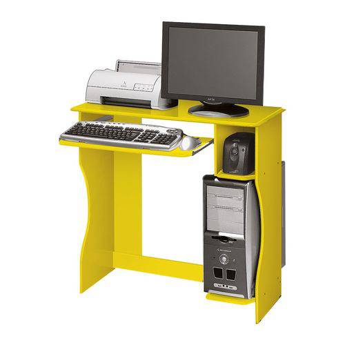 Mesa para Computador Livia Amarelo - Edn Móveis