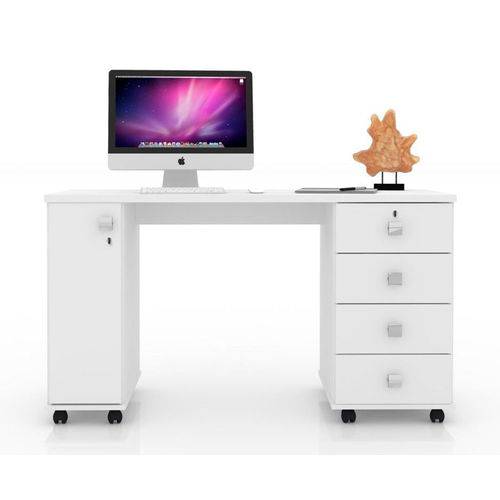 Mesa para Computador Smart - Lukaliam Móveis - Branco