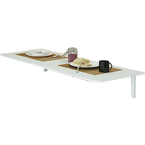 Mesa para Cozinha Dobrável com Suporte Branca (5x90x40cm) - Multivisão