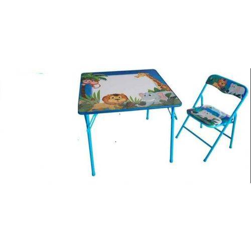 Mesa Pedagógica Infantil com 1 Cadeiras Bichinhos - Antares