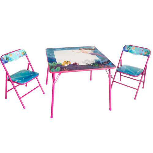 Mesa Pedagógica Infantil com 2 Cadeiras Sereia - Antares