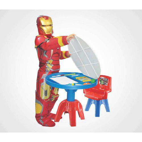Mesinha Infantil de Atividades com Cadeira Vingadores - Lider
