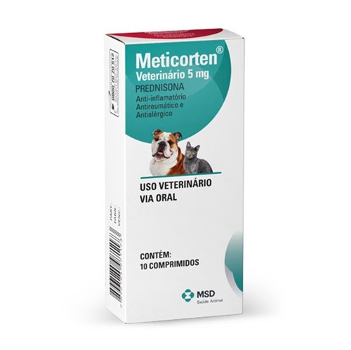 Meticorten Veterinário 5 Mg - 10 Comprimidos
