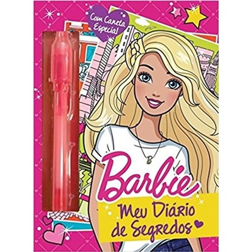 Meu Diário de Segredos com Caneta Especial - Barbie - MELHORAMENTOS