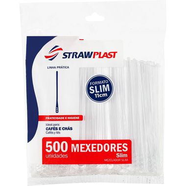 Mexedor Slim Strawplast 500un