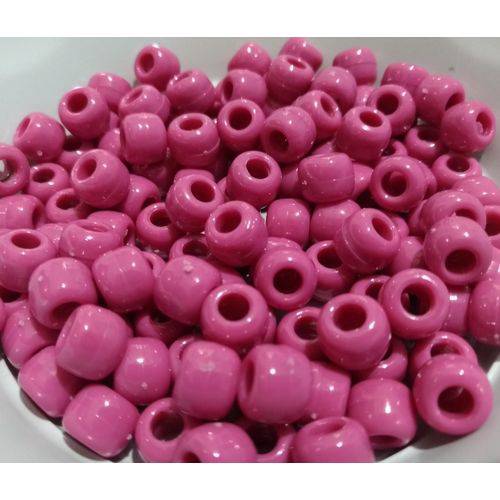 Miçangão Tererê Opaco Plastico- Cor Pink (Cor 11) - Pct 500g