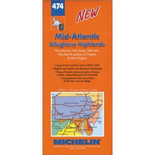 Michelin Mid Atlantic, Allegheny Highlands