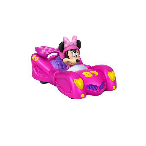 Mickey Aventuras Sobre Rodas Carro de Corrida da Minnie Trovão Rosa - Mattel