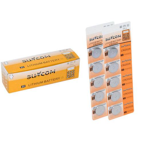 Micro Bateria Caixa com 100 Unidades Cr2025 Cr2025 Generico