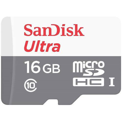Micro Sd Ultra Class 10 com Adaptador 16gb Sandisk