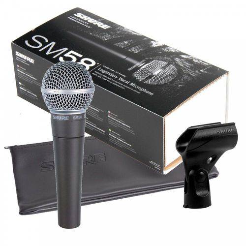 Microfone com Fio Shure Sm58-lc