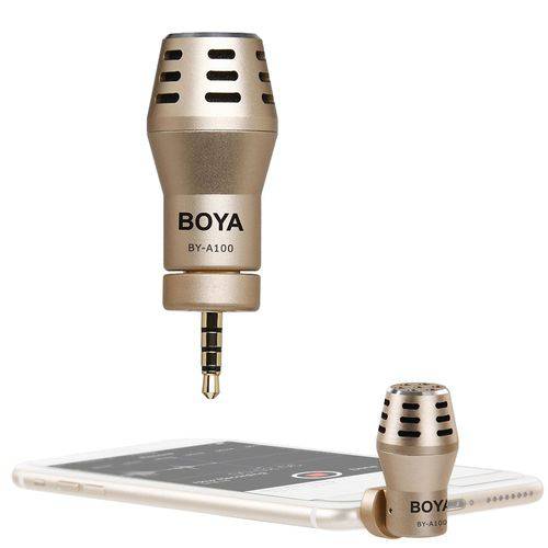Microfone Condensador Boya By-a100 Smartphone e Celular