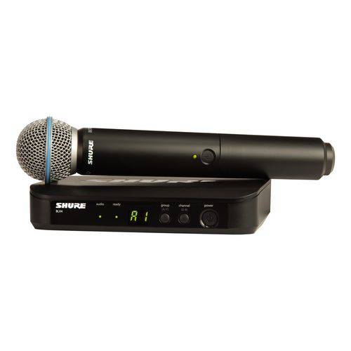 Microfone de Mão Sem Fio Shure - Blx24br/b58 - J10 (584.15 – 607.87 Mhz)