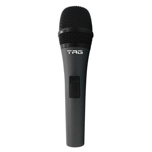 Microfone Dinâmico Cardióide Tag Sound de Mão Tm538 Preto + Cabo Xlr P10 5 Metros - Tagima