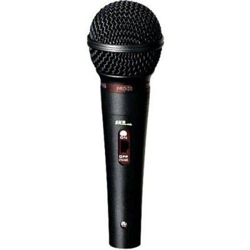 Microfone Dinamico com Fio Skp Pro20