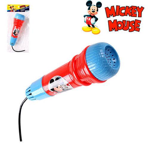 Microfone Infantil com Eco Divertido Mickey na Solapa