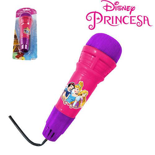 Microfone Infantil com Eco Divertido Princesas na Cartela