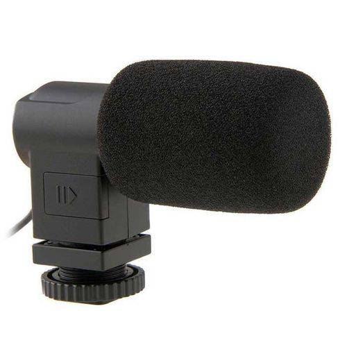 Microfone Mini Stereo para Câmeras Compactas Boya By-v01