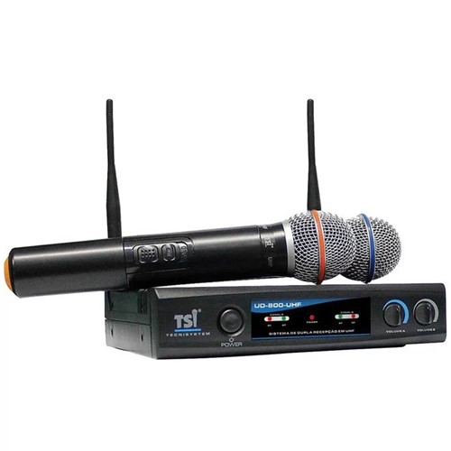 Microfone Sem Fio em UHF TSI-UD-800-UHF TSI