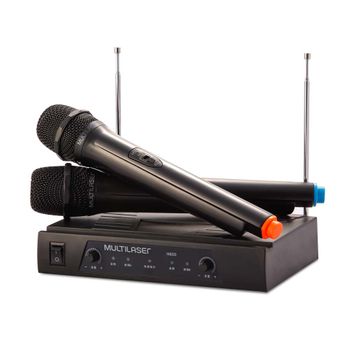 Microfone Sem Fio (Par) + Receiver Multilaser - SP328 SP328