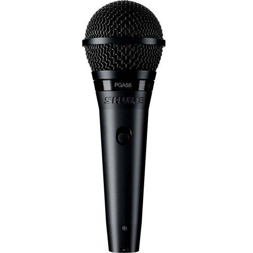 Microfone Shure PGA58-LC | de Mão | Vocal | Cardióide