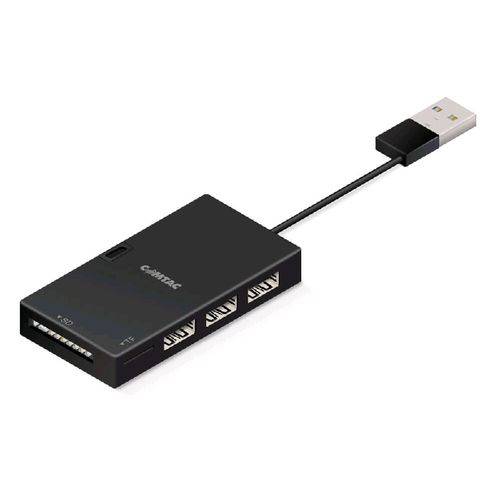 Microhub USB 03 Portas Leitor de Cartões - Comtac