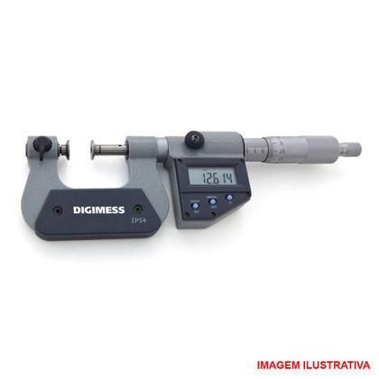 Micrômetro Externo Digitais para Medições Diversas -0-25mm-digimess - 112.910 Produto Calibrado